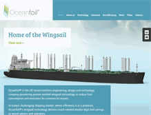 Tablet Screenshot of oceanfoil.com